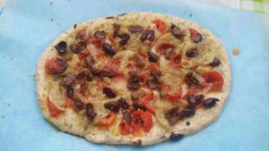 pizza de quinoa y sarraceno