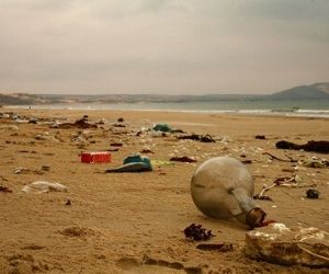 invasión del plástico en las playas y el mar