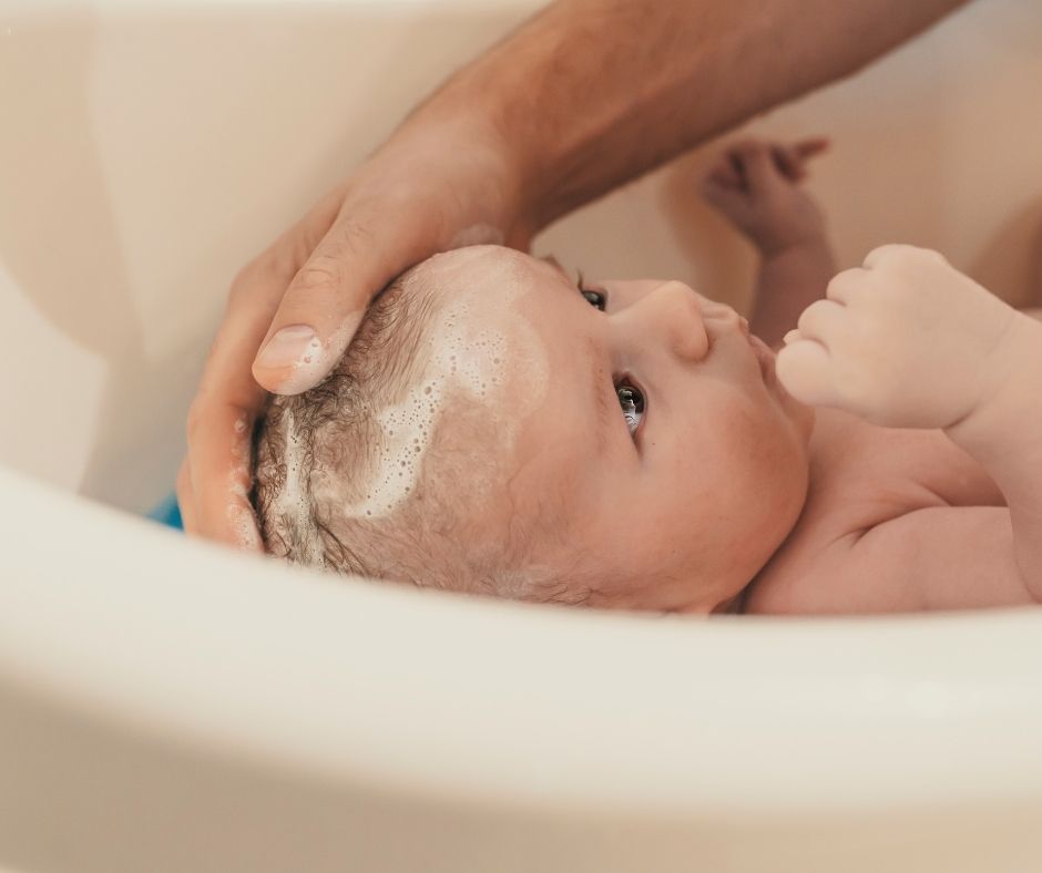 El baño forma parte importante de la higiene del bebé